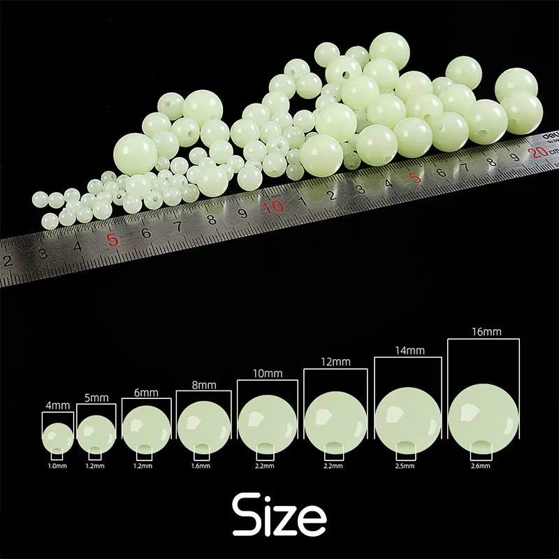Fishing Equipment Tackle - 100 pçs/saco contas luminosas 4mm 5mm