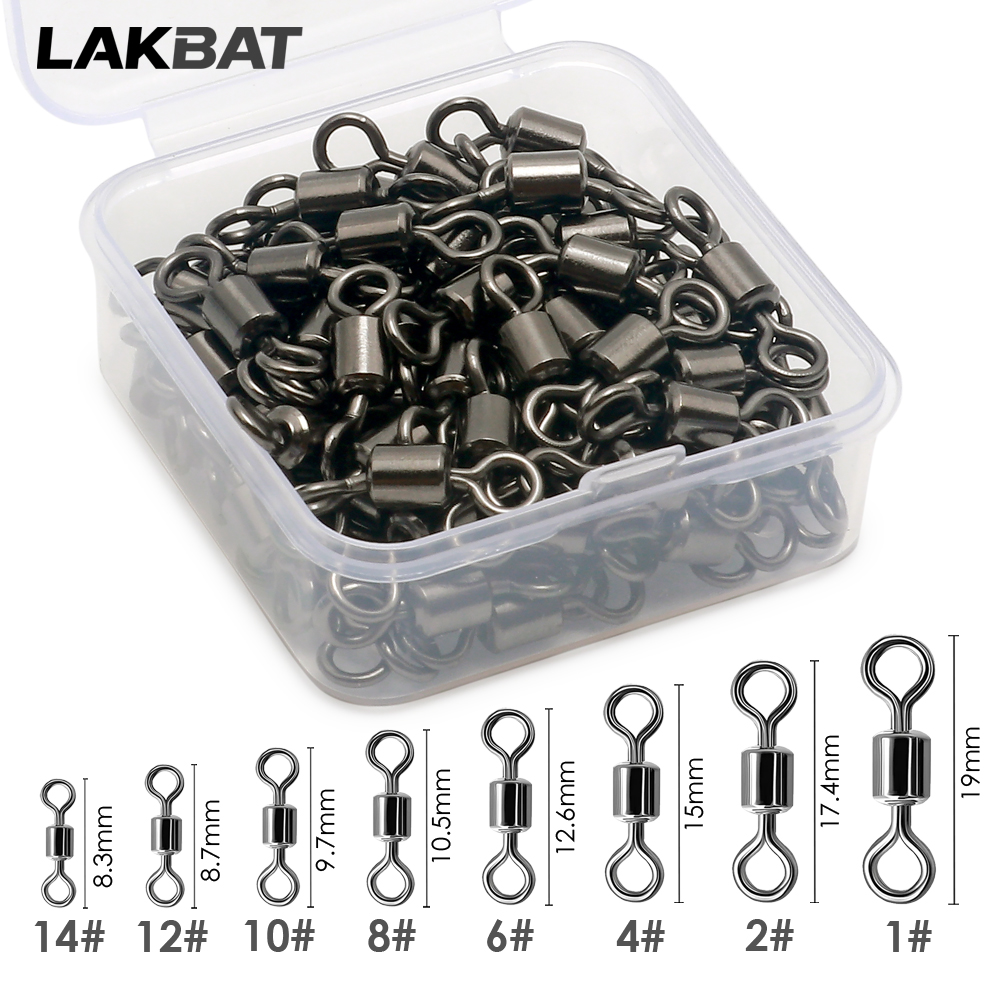 100 Peças Giradores de Pesca e - Fishing Equipment Box avaliação e preço