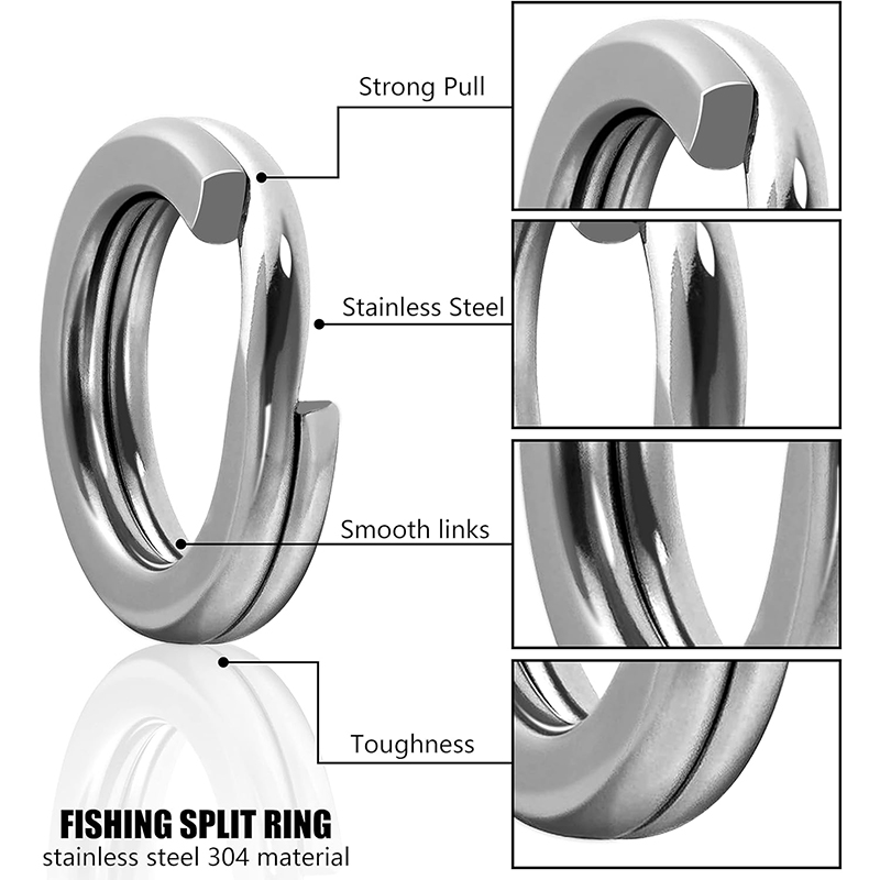 Anéis divididos de aço inoxidá - Fishing Equipment Tackle avaliação e preço